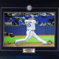 Joe Carter Toronto Blue Jays 2 Card Baseball Memorabilia Collector Frame 